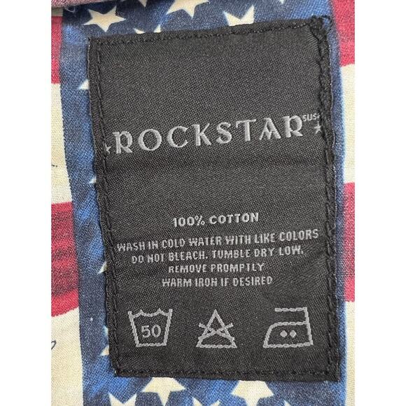 ROCK STAR Men's Sushi Distressed Button Fly Cotton Blend Jeans Size 34” X 33” - Picture 9 of 10